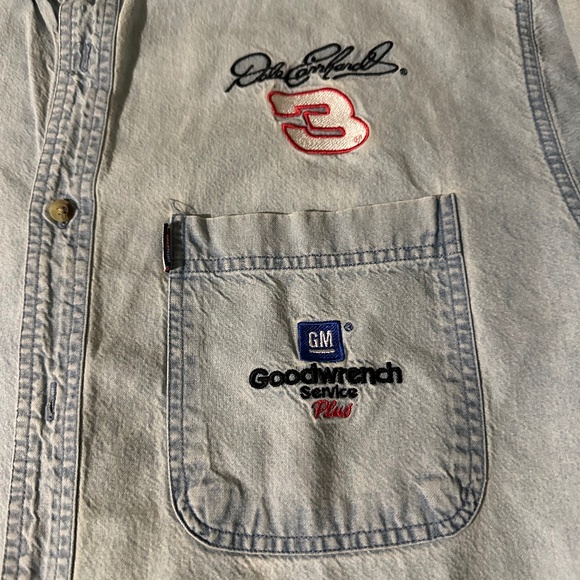 Rare!! Vintage NASA stone washed long sleeve Dale Earnhardt GM good wrench - Picture 1 of 7